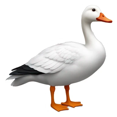 A White Goose in military uniform  sticker