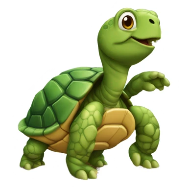 Tortuga jugando al ajedrez  sticker