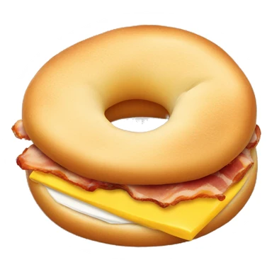bacon egg and cheese bagel sticker