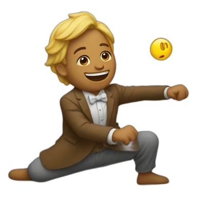 Un mec qui dance à l’envers  sticker