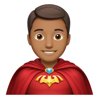 Caped Hero fake sticker