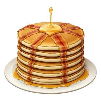 pancakes with meat sticker