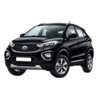 Tata nexon black car sticker