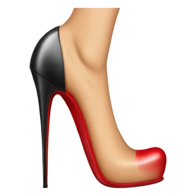 good leg on a high heel louboutin red sticker