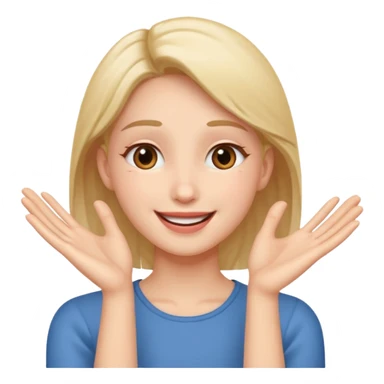 Romance - feeling of excitement associated with love - hands to one side of face sticker