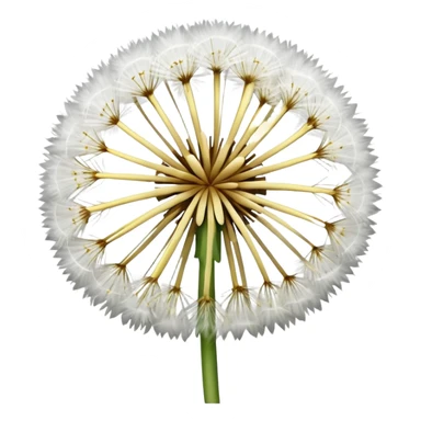Dandelion flower emoji in white colour looks aesthetic edit better  sticker
