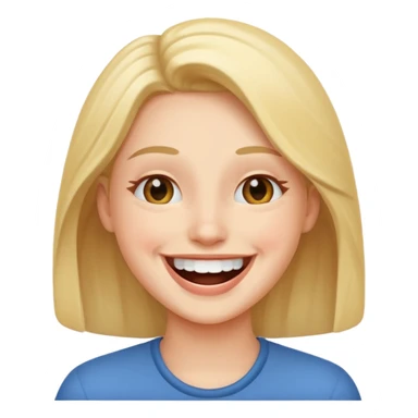 smiling and laughing with moving sticker