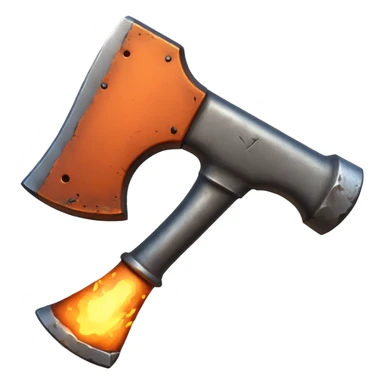 axe forging sticker