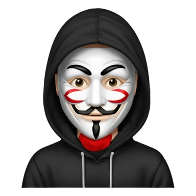 Hacker Anonymous sticker