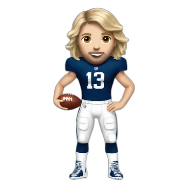taylor swift as a nfl player sticker