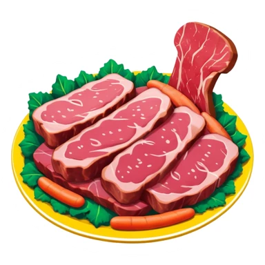 pop art SPAM meat slop warhol landscape  sticker