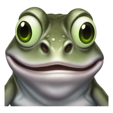 A freaky frog sticker