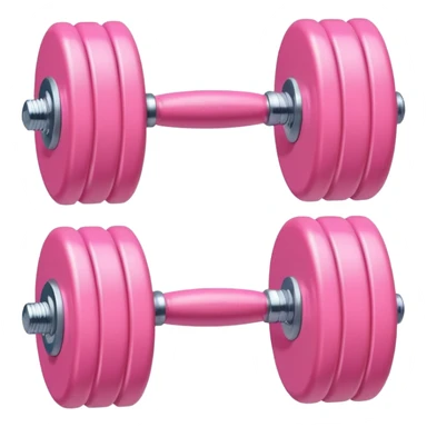 One Lil single cute baby pink dumbell sticker