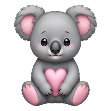 Pink koala sticker