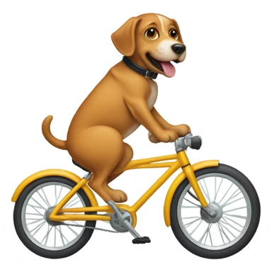 dog on a bike  sticker