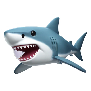 a shark plushie sticker