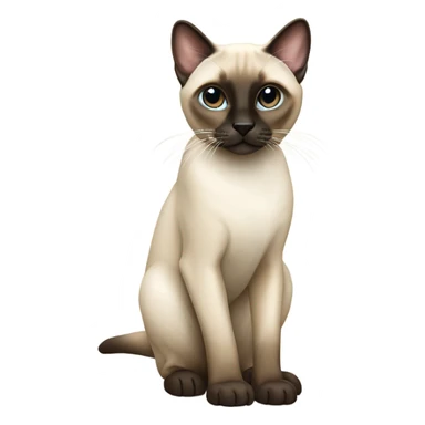 Seal point siam cat sticker