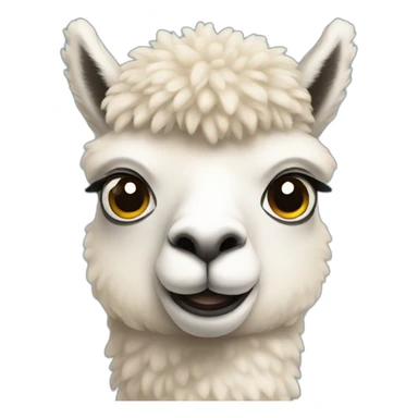 an alpaca sticker