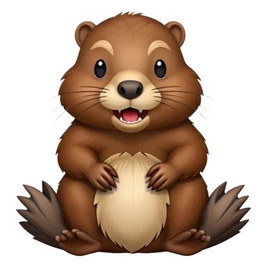 Canadian beaver sticker