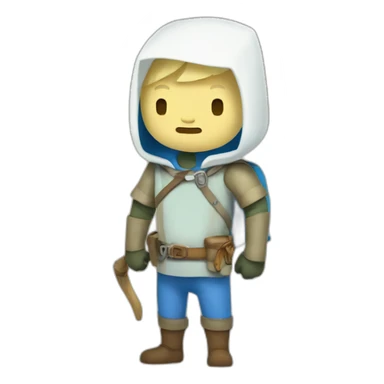 Finn the human adventure time sticker