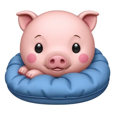 piggy sleep sticker