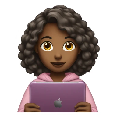 Girl with iPad sticker