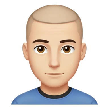 Rafe Cameron from Outer Banks, buzz cut, slightly exaggerated smirk sticker