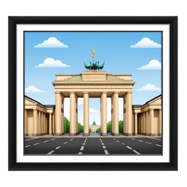 brandenburg gate sticker