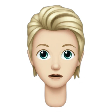 Christiane f david bowie sticker