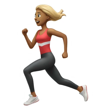 skipping sprint review woman sticker