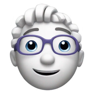 joy head character from inside out 2 sticker
