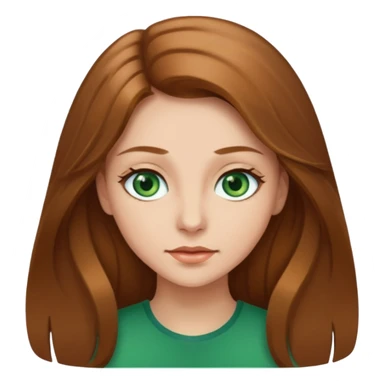 Femme cheveux longs chatain clair sticker