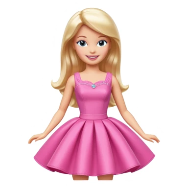 barbie toy sticker
