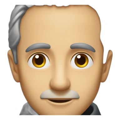 Small face of Eric Zemmour emoji size sticker