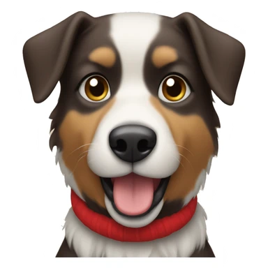 Dog with Christmas had sticker