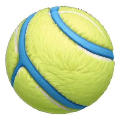 full blue tennis ball sticker