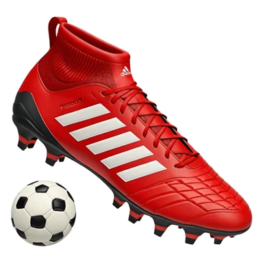 red Adidas Predator football boot sticker