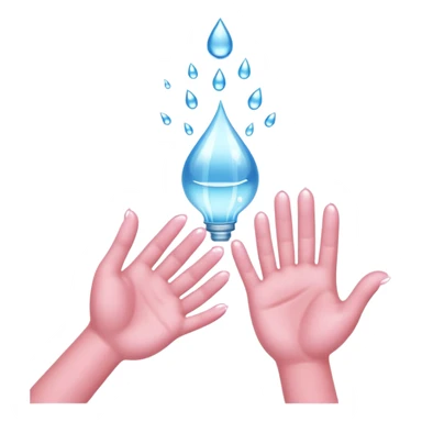 Light pink hands spray sticker