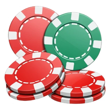 poker chips sticker