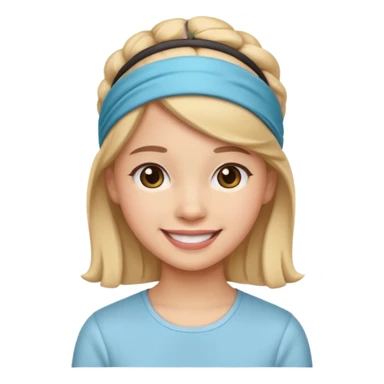 Cute preppy emoji sticker