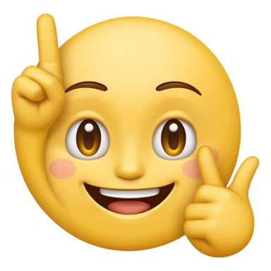 A normal emoji flipping me off sticker