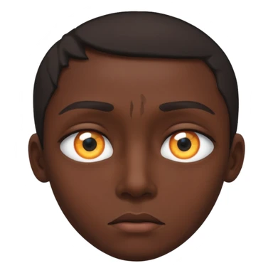 глаз, в зрачке которого отображается как падает человек  sticker