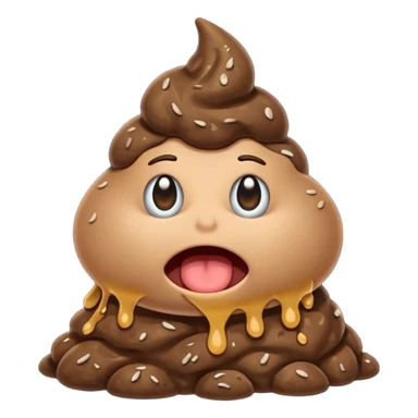 poop with a lot of stinky aura  sticker