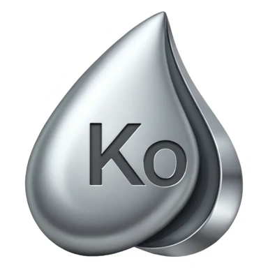 Scientific Symbol of potassium sticker