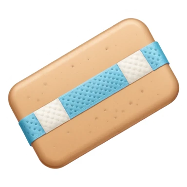 a tan band aid sticker