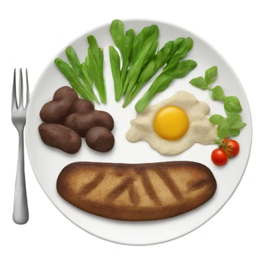 Assiette Vegan sticker