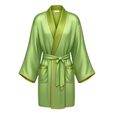 Green pistachio silk robe sticker