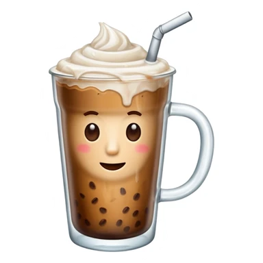 Cafe con hielo en una taza que diga ami sticker