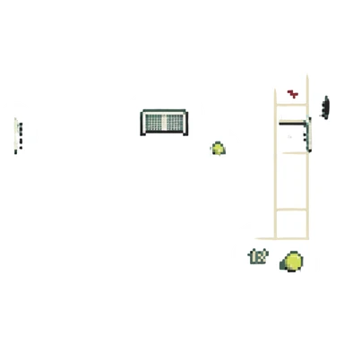 tennis court sticker