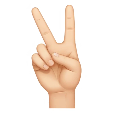 Peace sign with thumb sticking out sticker